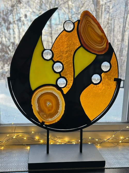Yellow Abstract Agate